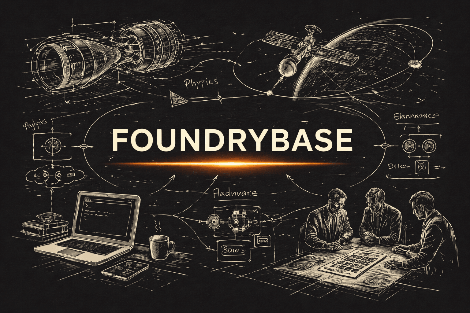 FoundryBase_001_sm man standing beside another sitting man using computer